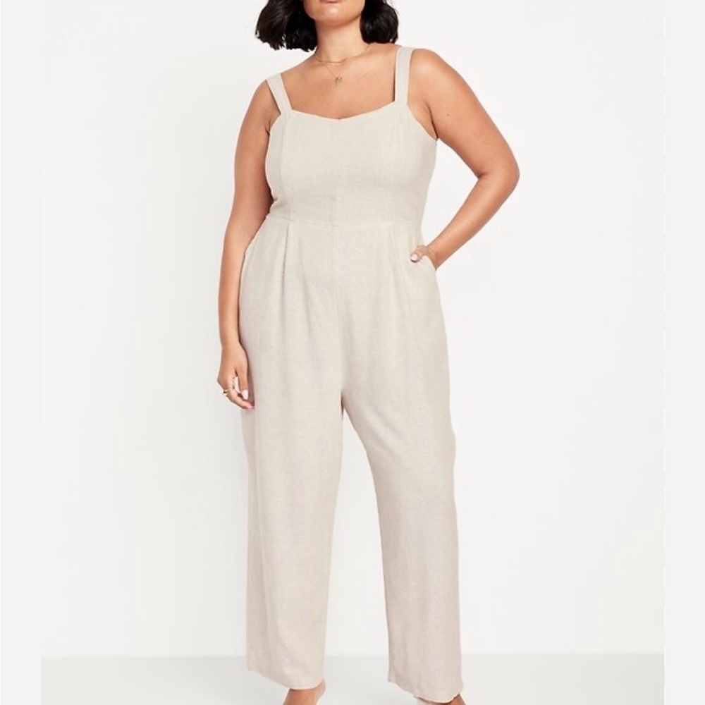 Old Navy Women's Cream Jumpsuit